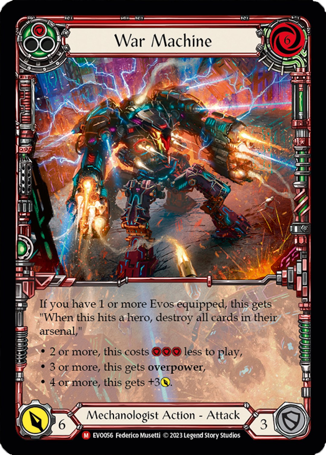 War Machine (Extended Art) [EVO056] (Bright Lights)  Rainbow Foil | Gamers Paradise