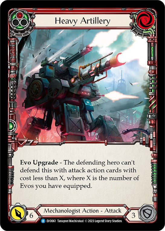 Heavy Artillery (Red) [EVO061] (Bright Lights)  Rainbow Foil | Gamers Paradise