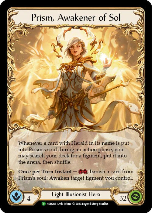 Prism, Awakener of Sol [HER086] (Promo)  Cold Foil | Gamers Paradise