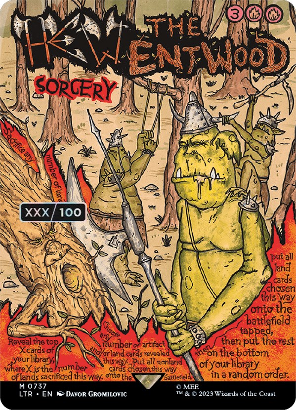 Hew the Entwood (Borderless Poster) (Serialized) [The Lord of the Rings: Tales of Middle-Earth] | Gamers Paradise