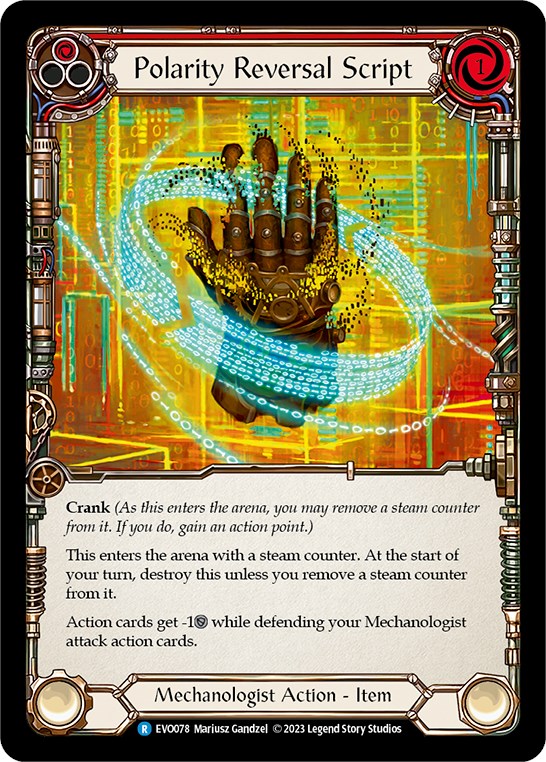 Polarity Reversal Script [EVO078] (Bright Lights)  Rainbow Foil | Gamers Paradise