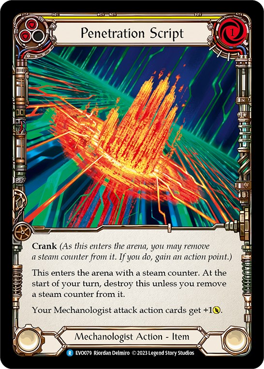 Penetration Script [EVO079] (Bright Lights)  Rainbow Foil | Gamers Paradise