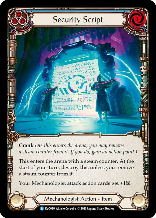 Security Script [EVO080] (Bright Lights)  Rainbow Foil | Gamers Paradise