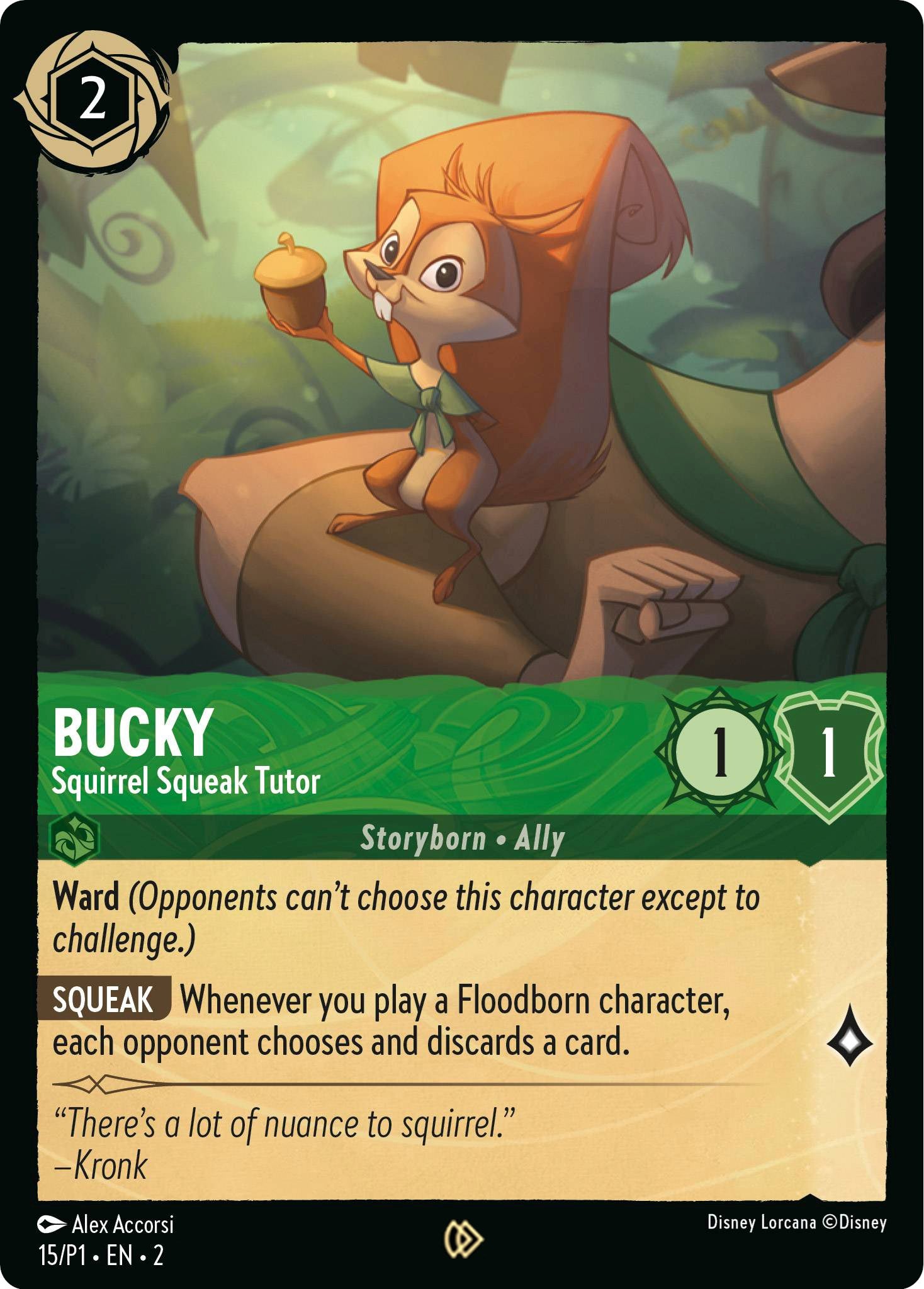 Bucky - Squirrel Squeak Tutor (15) [Promo Cards] | Gamers Paradise