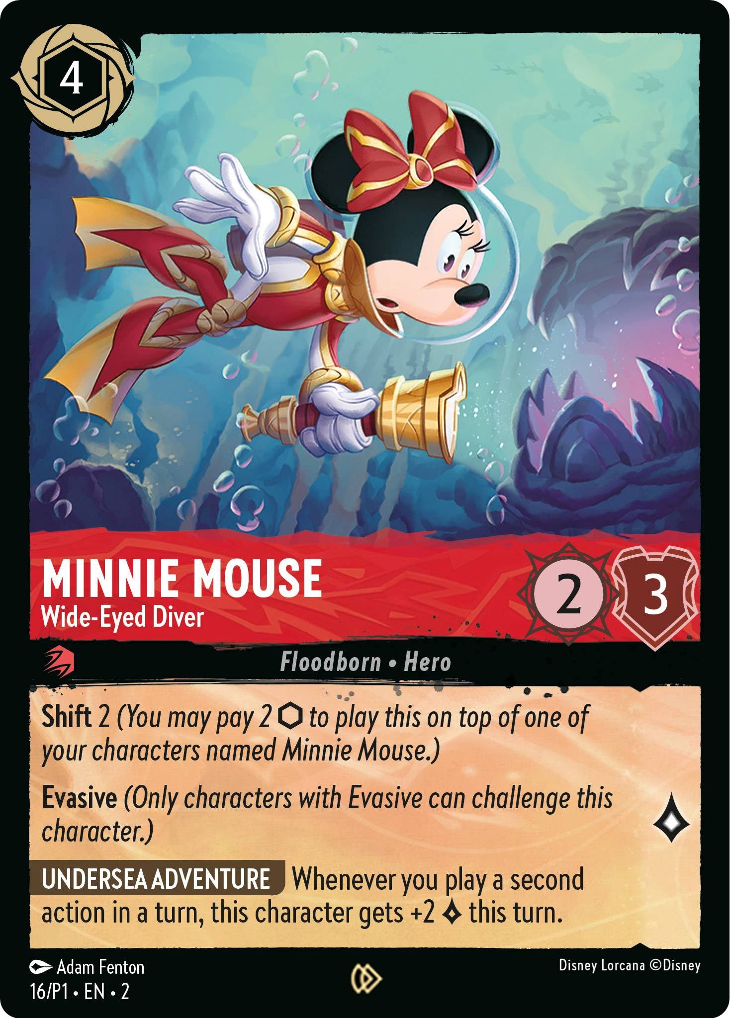 Minnie Mouse - Wide-Eyed Diver (16) [Promo Cards] | Gamers Paradise