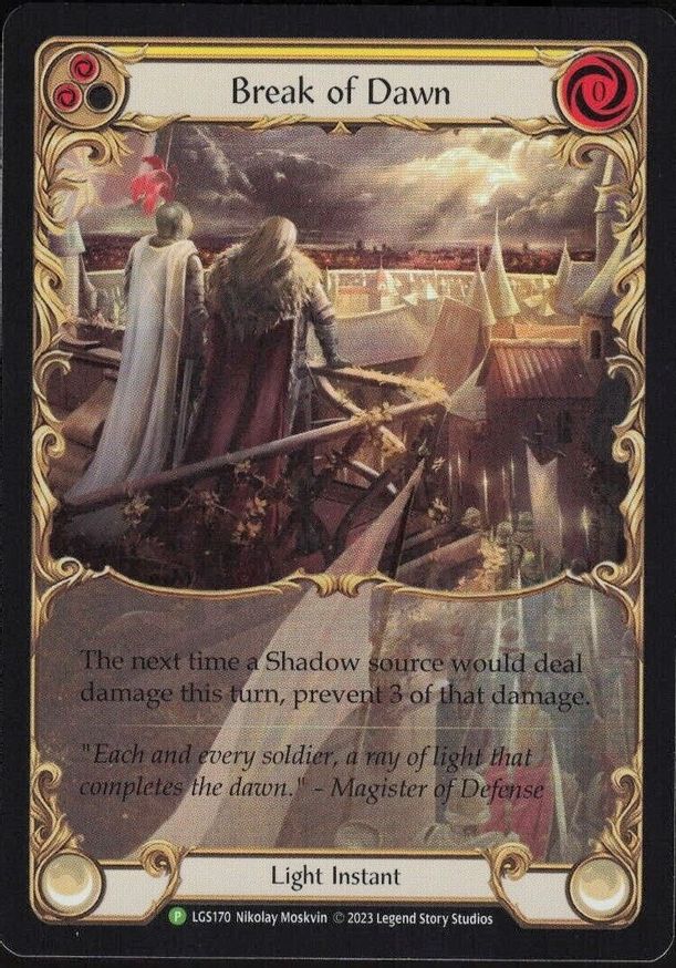 Break of Dawn (Yellow) [LGS170] (Promo)  Rainbow Foil | Gamers Paradise