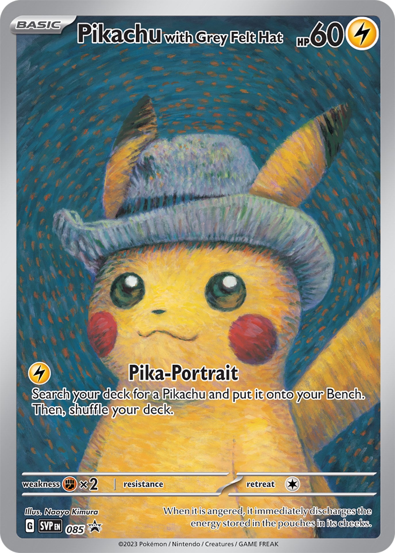 Pikachu with Grey Felt Hat (085) [Scarlet & Violet: Black Star Promos] | Gamers Paradise