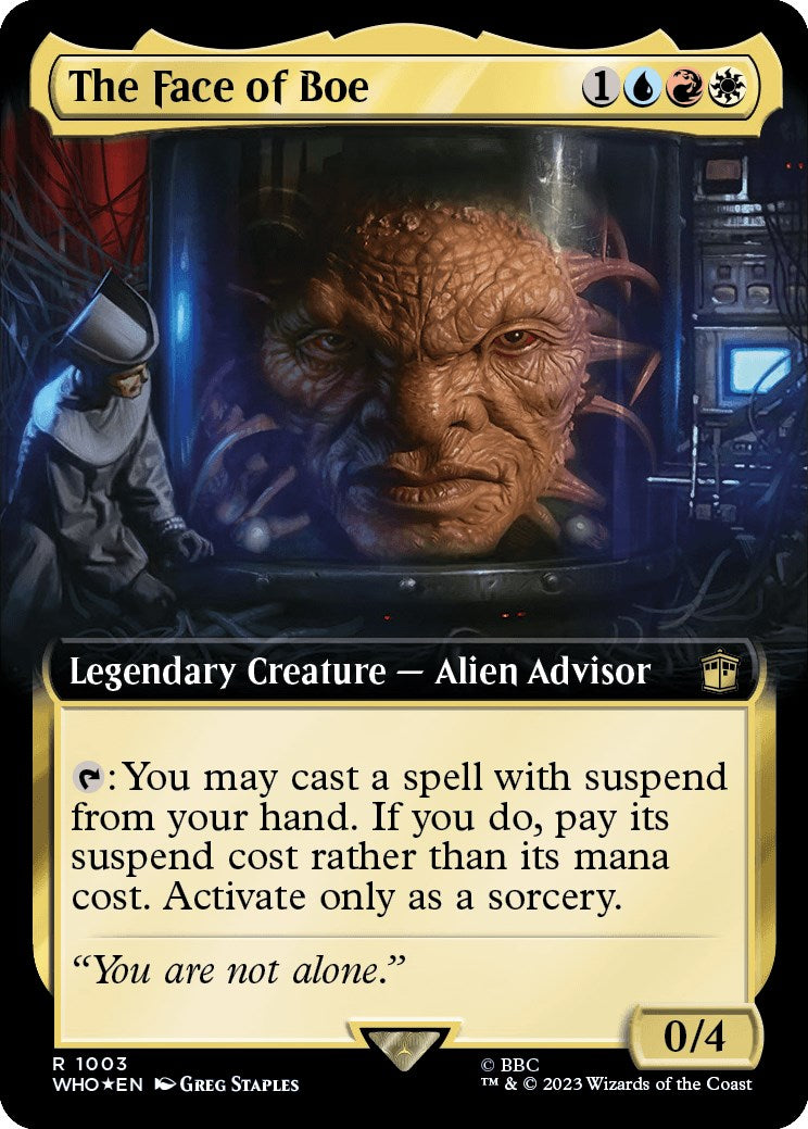 The Face of Boe (Extended Art) (Surge Foil) [Doctor Who] | Gamers Paradise