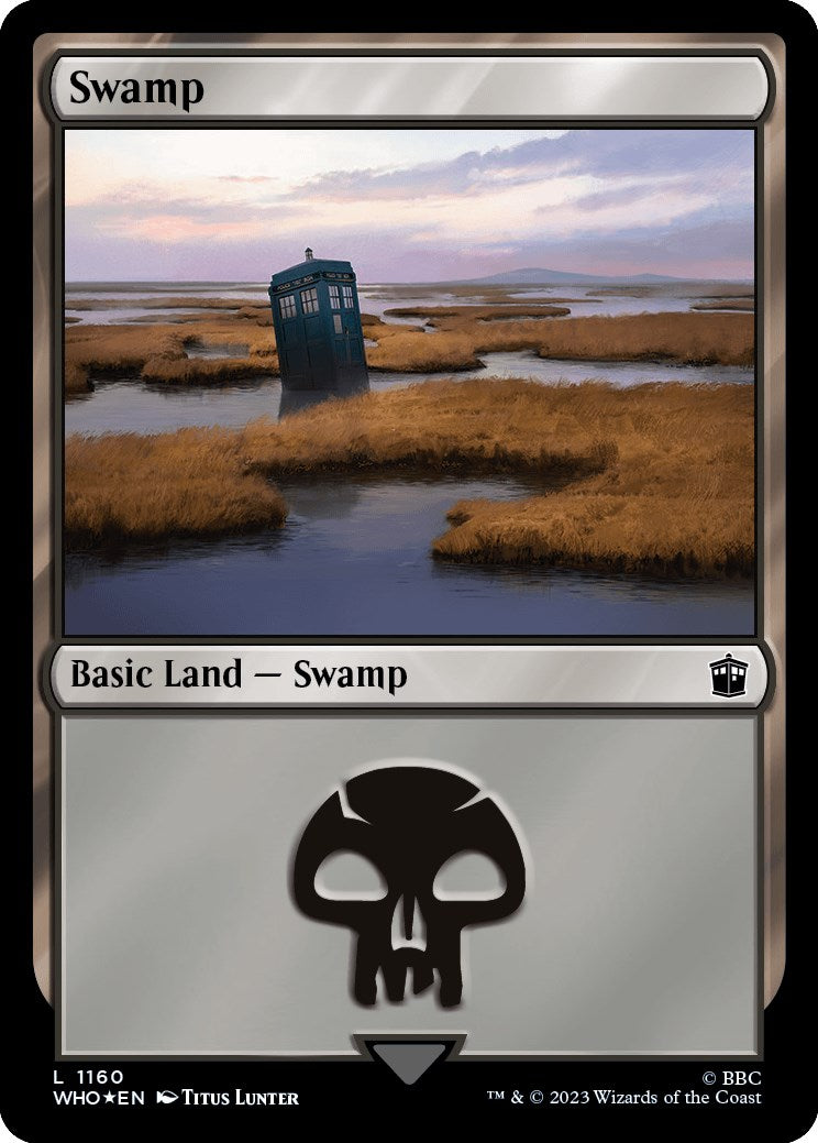 Swamp (1160) (Surge Foil) [Doctor Who] | Gamers Paradise