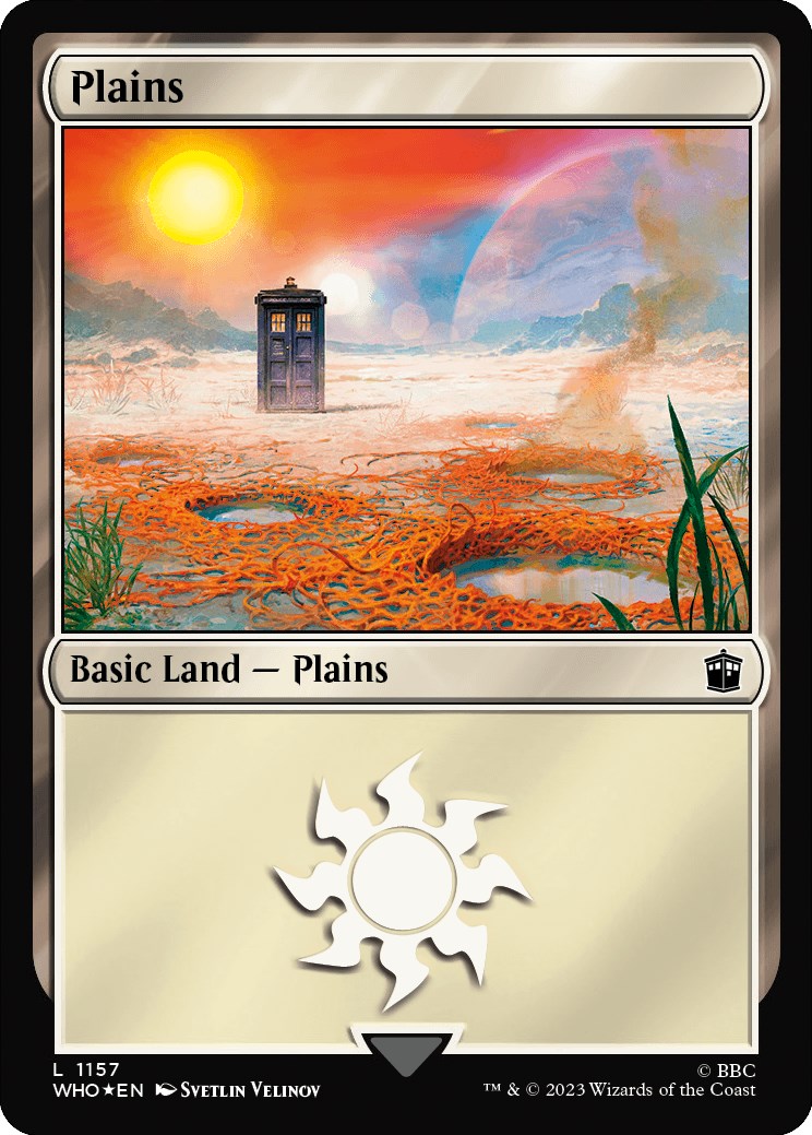 Plains (1157) (Surge Foil) [Doctor Who] | Gamers Paradise