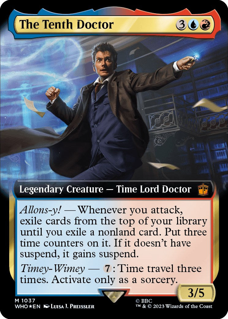 The Tenth Doctor (Extended Art) (Surge Foil) [Doctor Who] | Gamers Paradise