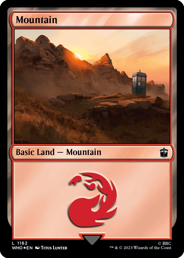 Mountain (1162) (Surge Foil) [Doctor Who] | Gamers Paradise