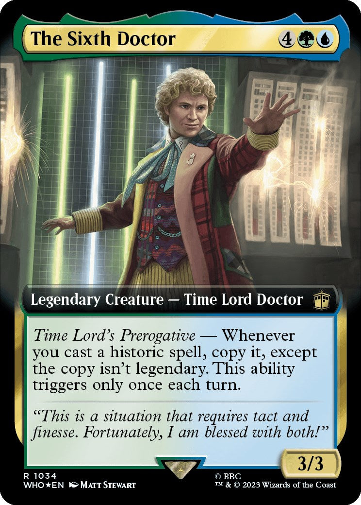 The Sixth Doctor (Extended Art) (Surge Foil) [Doctor Who] | Gamers Paradise