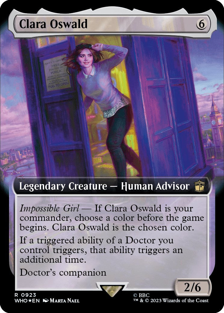 Clara Oswald (Extended Art) (Surge Foil) [Doctor Who] | Gamers Paradise