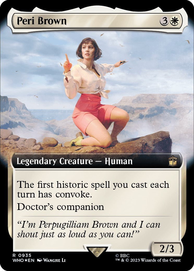 Peri Brown (Extended Art) (Surge Foil) [Doctor Who] | Gamers Paradise