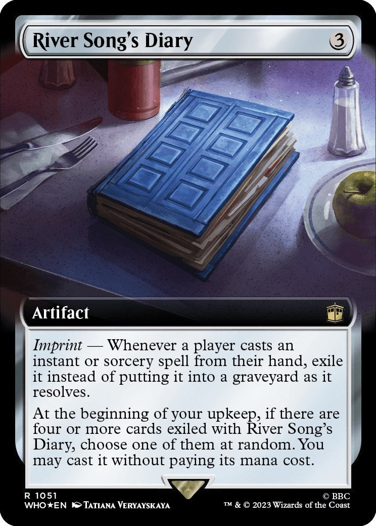 River Song's Diary (Extended Art) (Surge Foil) [Doctor Who] | Gamers Paradise