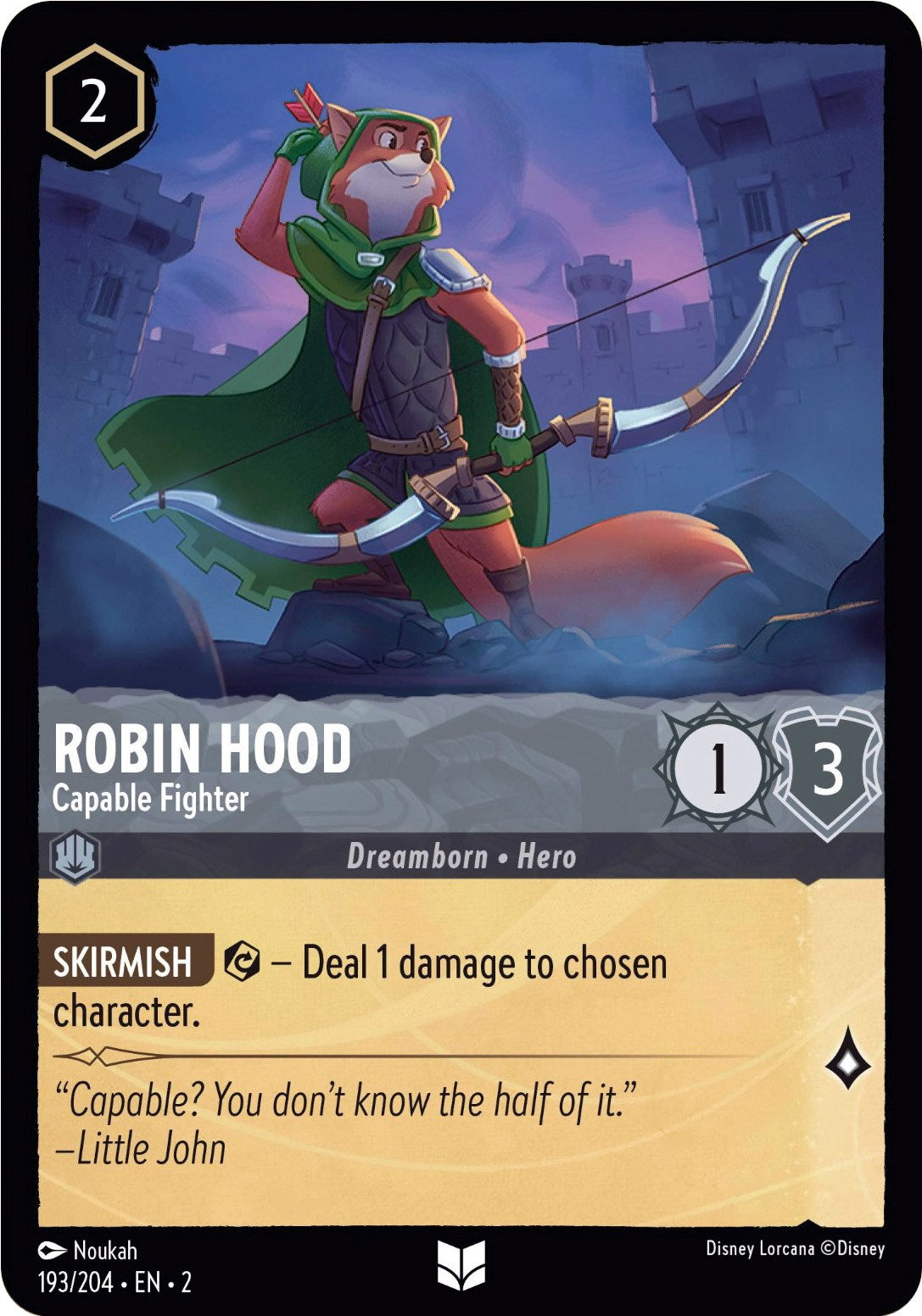 Robin Hood - Capable Fighter (193/204) [Rise of the Floodborn] | Gamers Paradise