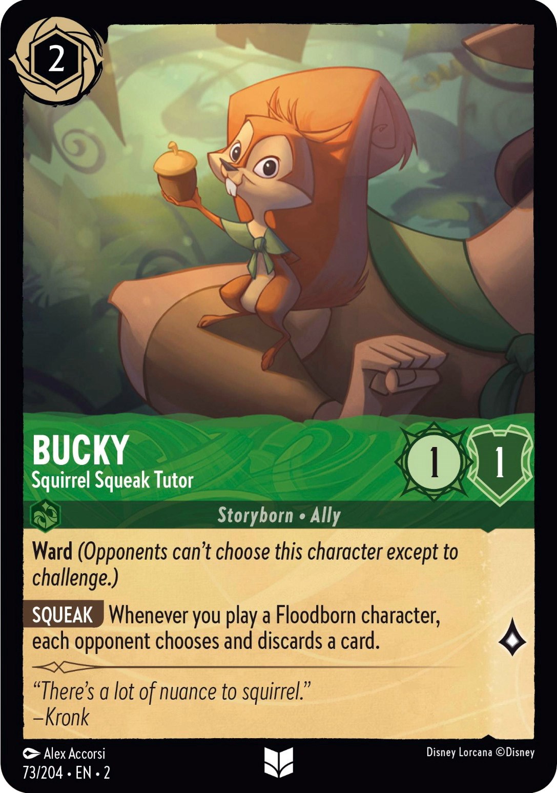 Bucky - Squirrel Squeak Tutor (73/204) [Rise of the Floodborn] | Gamers Paradise