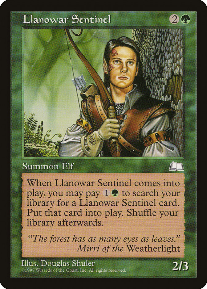 Llanowar Sentinel [Weatherlight] | Gamers Paradise