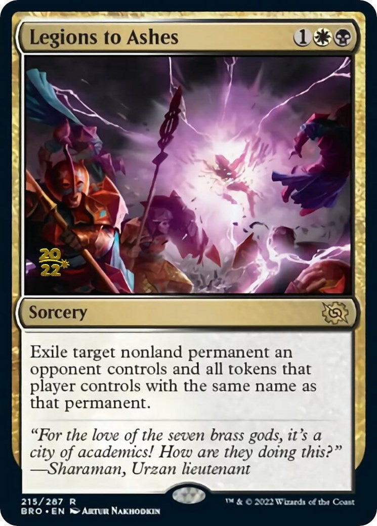 Legions to Ashes [The Brothers' War Prerelease Promos] | Gamers Paradise
