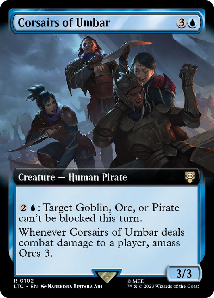 Corsairs of Umbar (Extended Art) [The Lord of the Rings: Tales of Middle-Earth Commander] | Gamers Paradise