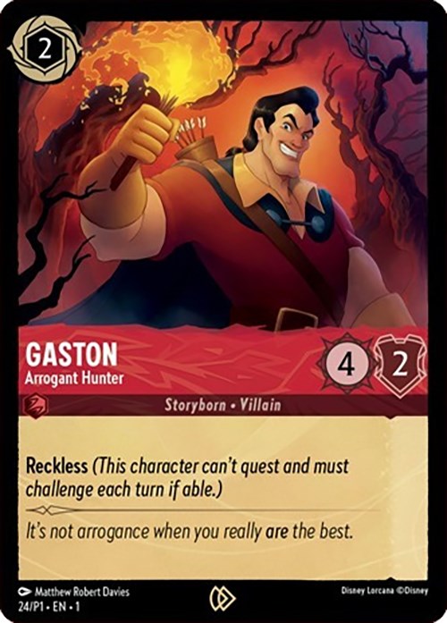 Gaston - Arrogant Hunter (24) [Promo Cards] | Gamers Paradise