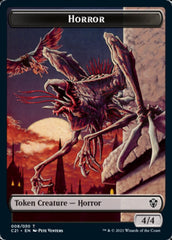 Zombie // Horror Double-Sided Token [Commander 2021 Tokens] | Gamers Paradise