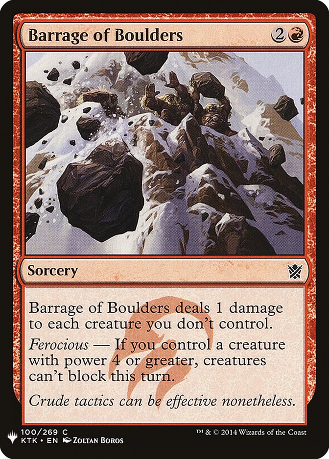 Barrage of Boulders [Mystery Booster] | Gamers Paradise