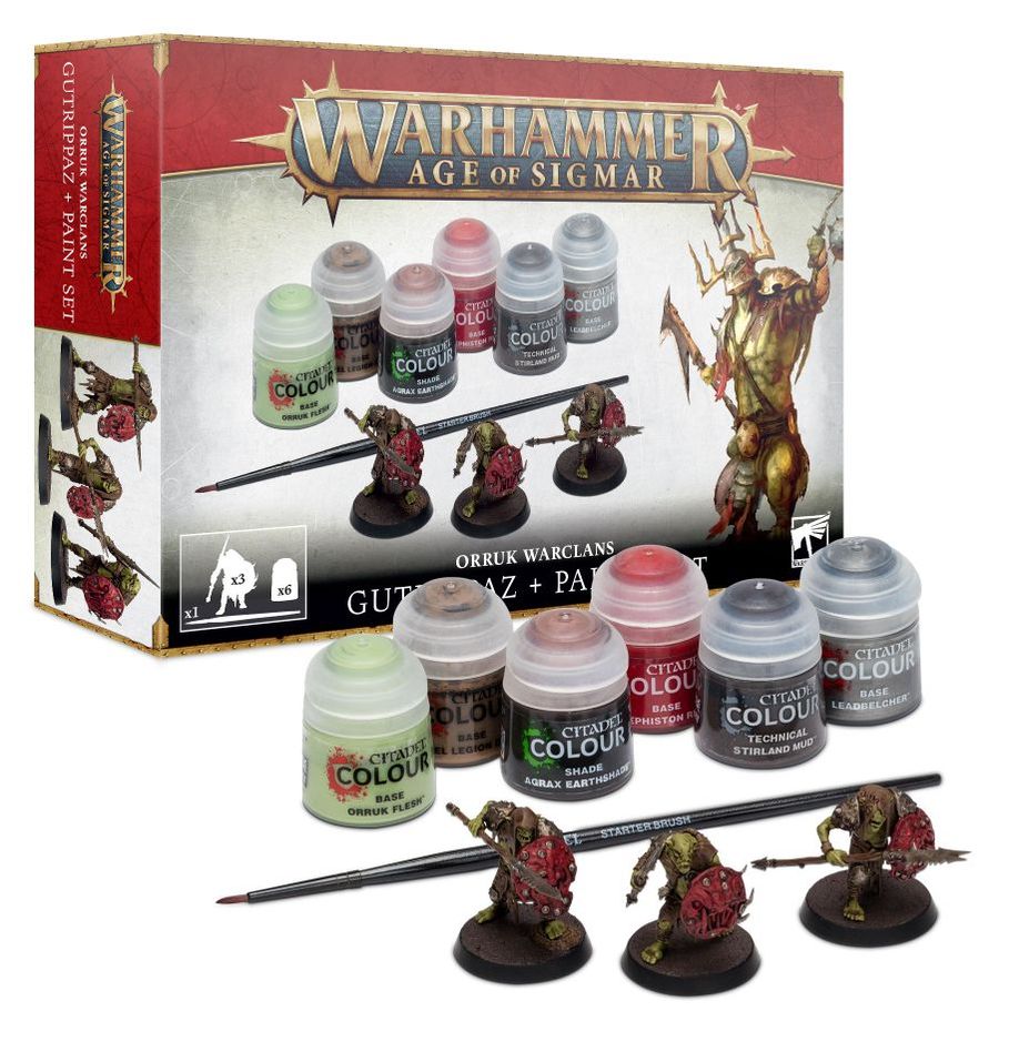 Warhammer: Age of Sigmar - Orruk Warclans - Gutrippaz & Paints Set | Gamers Paradise