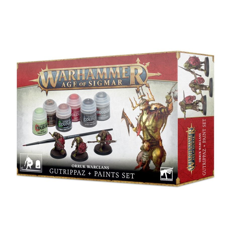 Warhammer: Age of Sigmar - Orruk Warclans - Gutrippaz & Paints Set | Gamers Paradise
