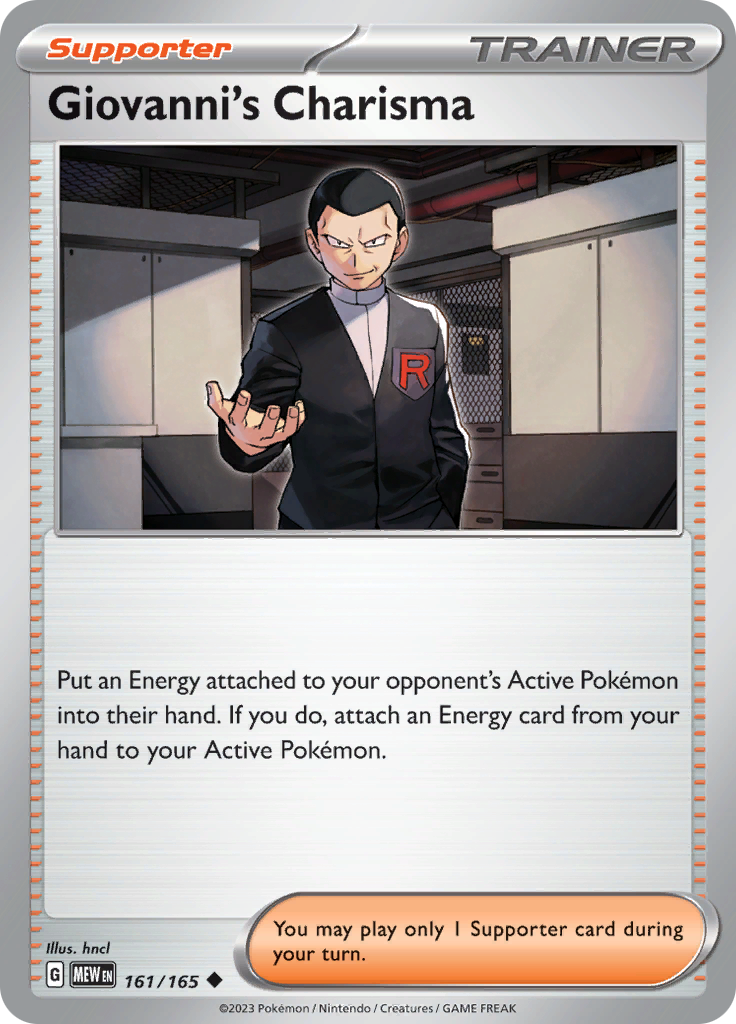 Giovanni's Charisma (161/165) [Scarlet & Violet: 151] | Gamers Paradise