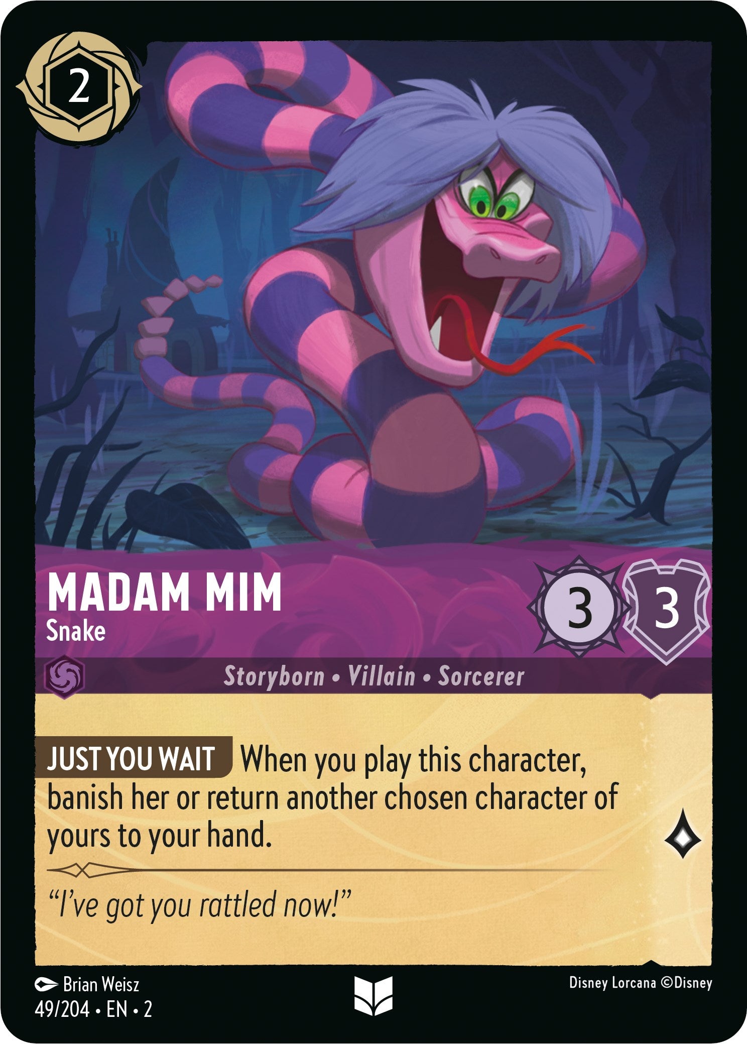 Madam Mim - Snake (49/204) [Rise of the Floodborn] | Gamers Paradise