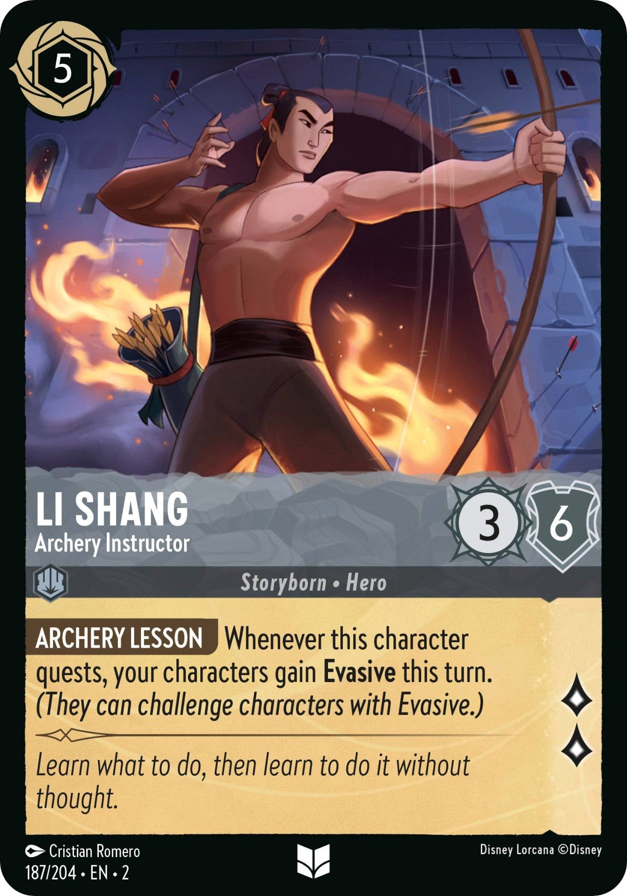 Li Shang - Archery Instructor (187/204) [Rise of the Floodborn] | Gamers Paradise