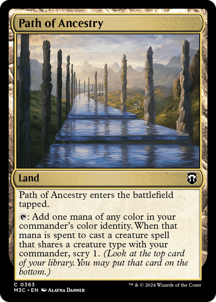 Path of Ancestry (Ripple Foil) [Modern Horizons 3 Commander] | Gamers Paradise