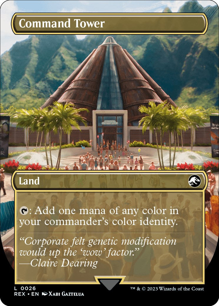 Command Tower // Command Tower (Borderless) [Jurassic World Collection] | Gamers Paradise