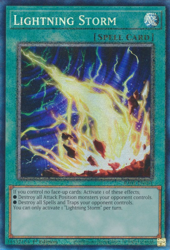 Lightning Storm [RA01-EN061] Prismatic Collector's Rare | Gamers Paradise