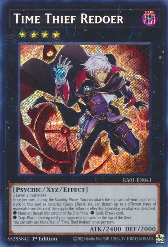 Time Thief Redoer [RA01-EN041] Secret Rare | Gamers Paradise