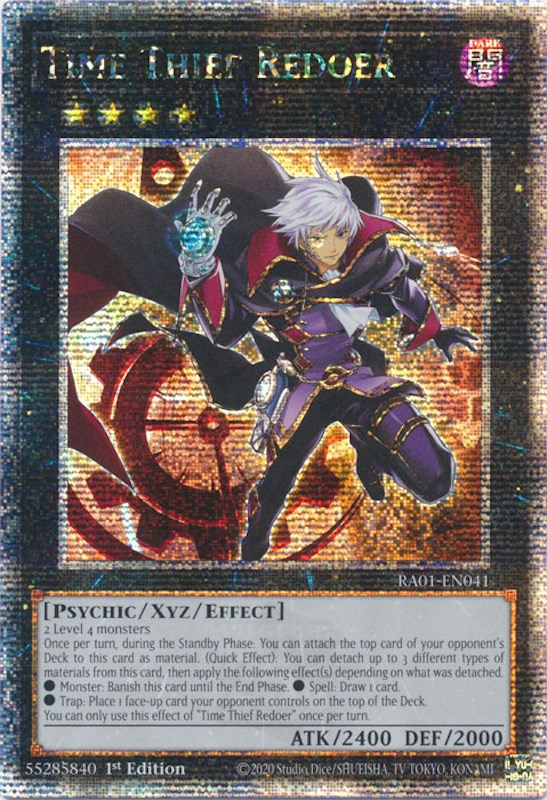 Time Thief Redoer [RA01-EN041] Quarter Century Secret Rare | Gamers Paradise