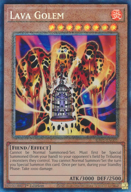 Lava Golem [RA01-EN001] Prismatic Collector's Rare | Gamers Paradise