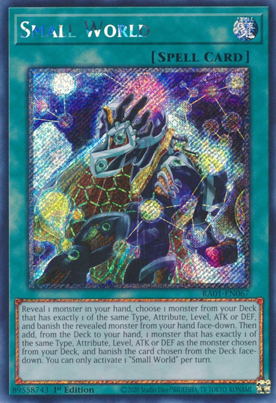 Small World [RA01-EN067] Platinum Secret Rare | Gamers Paradise