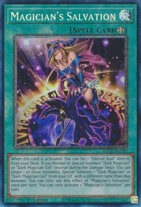 Magician's Salvation [RA01-EN068] Prismatic Collector's Rare | Gamers Paradise