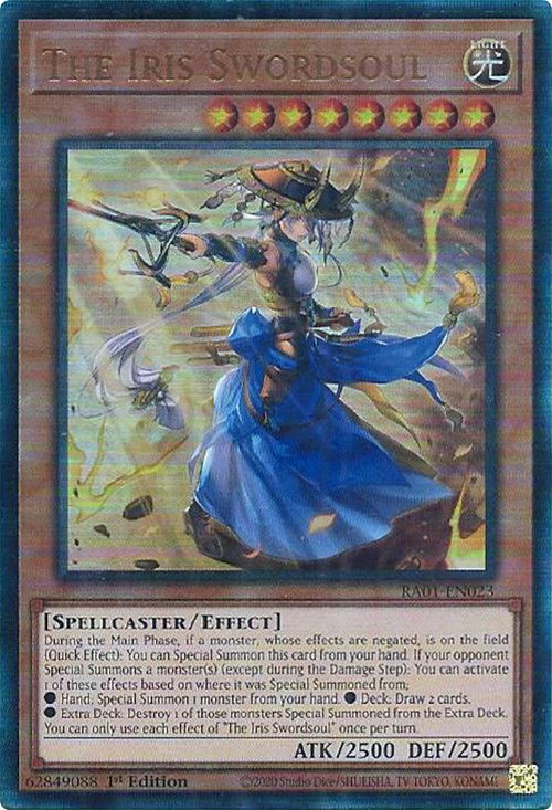 The Iris Swordsoul [RA01-EN023] Prismatic Ultimate Rare | Gamers Paradise