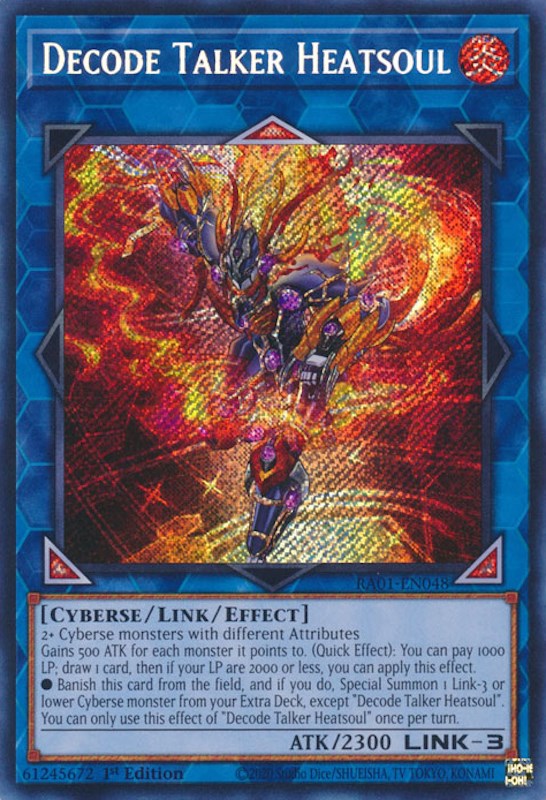 Decode Talker Heatsoul [RA01-EN048] Secret Rare | Gamers Paradise