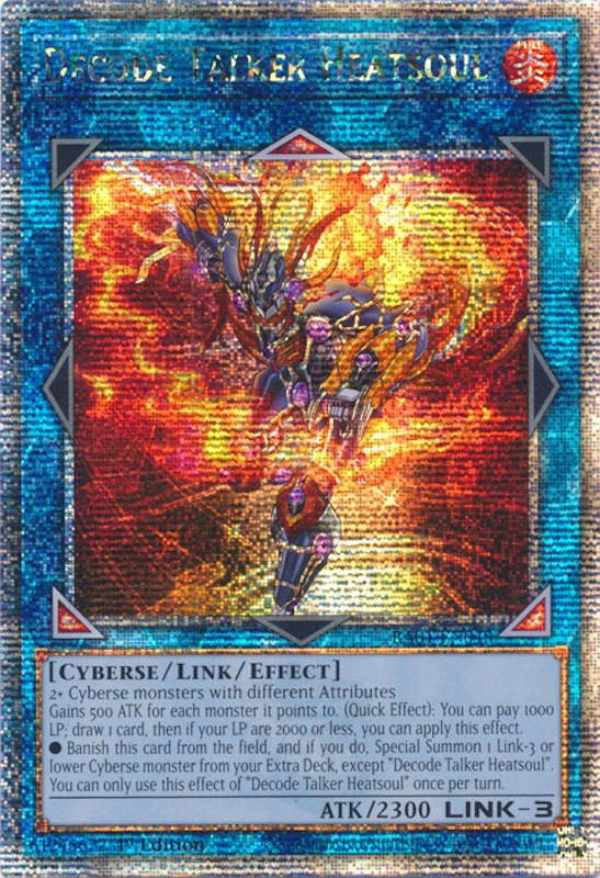 Decode Talker Heatsoul [RA01-EN048] Quarter Century Secret Rare | Gamers Paradise