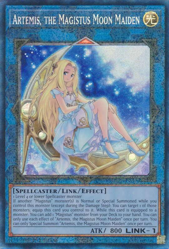 Artemis, the Magistus Moon Maiden [RA01-EN049] Prismatic Collector's Rare | Gamers Paradise