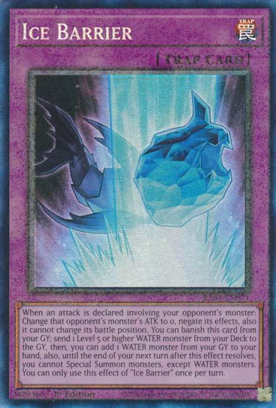 Ice Barrier [RA01-EN071] Prismatic Collector's Rare | Gamers Paradise