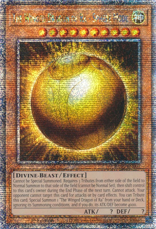 The Winged Dragon of Ra - Sphere Mode [RA01-EN007] Quarter Century Secret Rare | Gamers Paradise