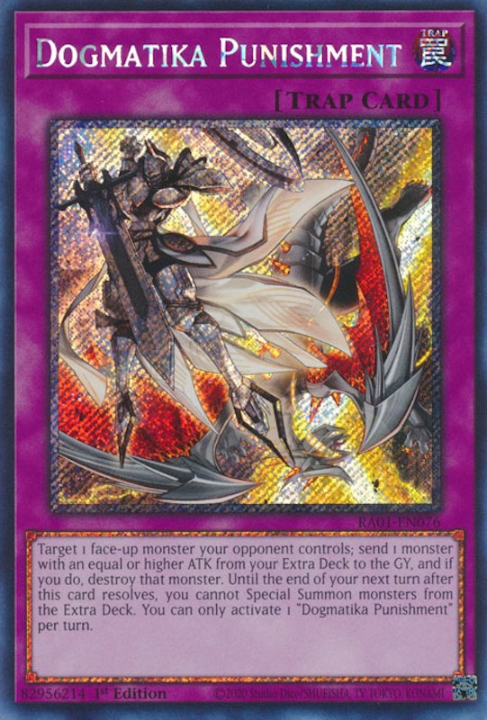 Dogmatika Punishment [RA01-EN076] Platinum Secret Rare | Gamers Paradise