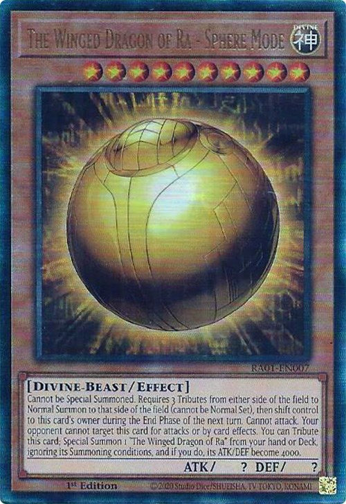 The Winged Dragon of Ra - Sphere Mode [RA01-EN007] Prismatic Ultimate Rare | Gamers Paradise