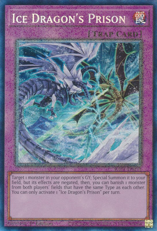 Ice Dragon's Prison [RA01-EN078] Prismatic Collector's Rare | Gamers Paradise